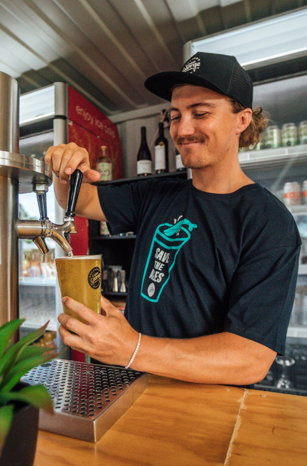 bartender pouring drink